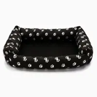 Лежанка для животных &laquo;Пухлик&raquo;, 68&times;52&times;16 см, чёрная