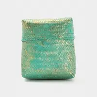 Корзинка плетёная &laquo;Голден&raquo;, 25&times;25&times;30 см, голубая