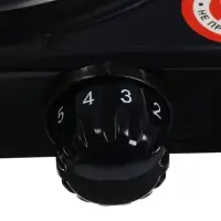 Плитка электрическая LHP-002, 1 конфорка, 1000 Вт, нагреватель диск, чёрная