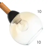 Люстра BayerLux &laquo;Гундер&raquo;, 5хЕ27, 40 Вт, чёрная, 57&times;57&times;25 см