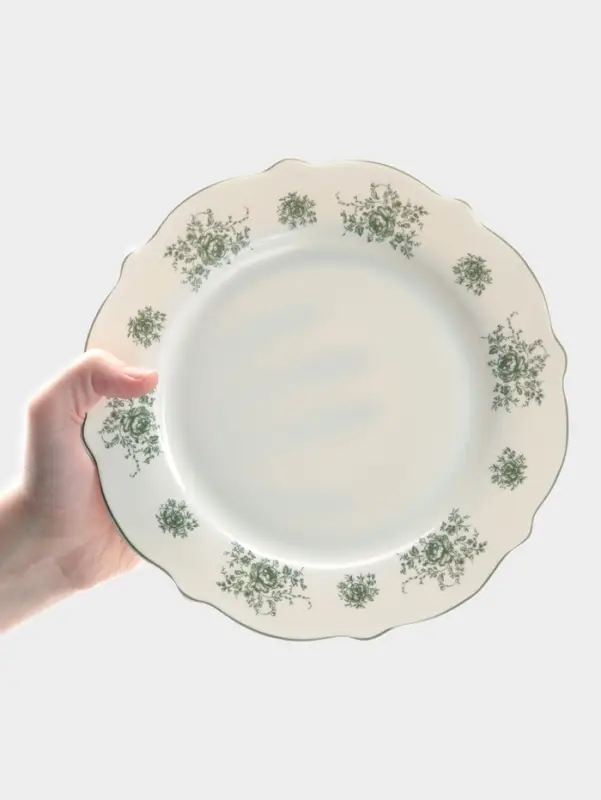 Тарелка WY Emerald Essence, d=20 см, фарфор, белая