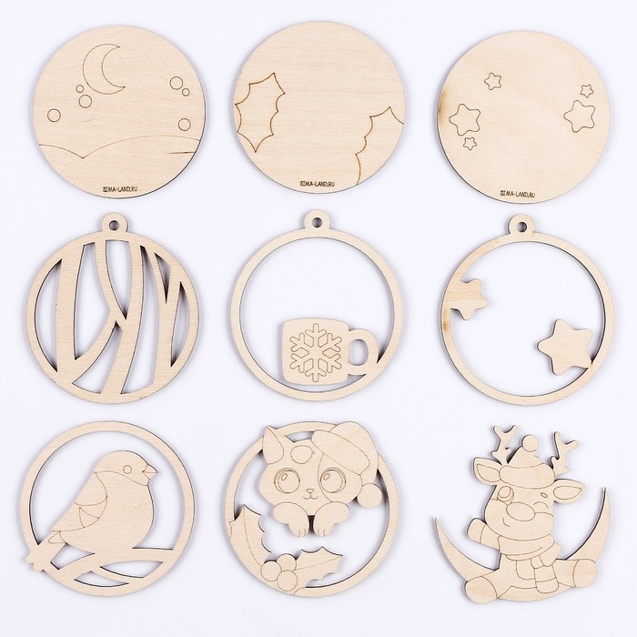 Новогодняя роспись по дереву «Новый год! Подвески на ёлочку» Новогодняя роспись по дереву «Новый год! Подвески на ёлочку»