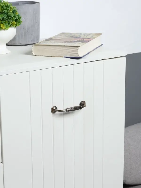 Ручка-скоба мебельная PC176AB LIGHT, м/о 96 мм, цвет бронза