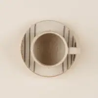 Чайная пара SL Home &laquo;Райяс&raquo;, 2 предмета: чашка 230 мл, блюдце d=12.5 см, керамика, бежевая