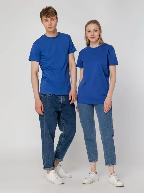 Футболка унисекс T-Bolka 160, ярко-синяя, размер XS