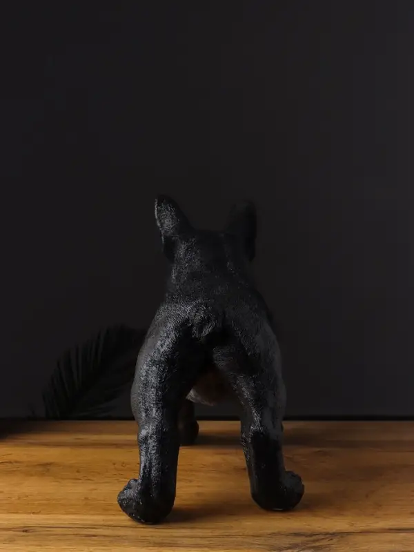 Фигура &laquo;Французский бульдог&raquo;, 14&times;34&times;25 см, полистоун, чёрный