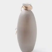 Ваза для цветов &laquo;Пуаро&raquo; Лилиана-3, большая, 700 мл, d=2 см, 8&times;21.5 см, стекло, серая