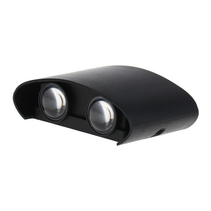 Светильник фасадный «Полусфера», FSD-073, 4 Вт, 3000К, 2 луча, IP65, 220 В, пластик, черный 100842 Светильник фасадный «Полусфера», FSD-073, 4 Вт, 3000К, 2 луча, IP65, 220 В, пластик, черный 100842