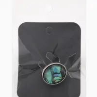 Кольцо из эпоксидной смолы &laquo;Галиотис&raquo;, круг, безразмерное