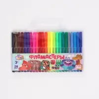 Фломастеры 24 цвета &laquo;Ум и Хрум&raquo;