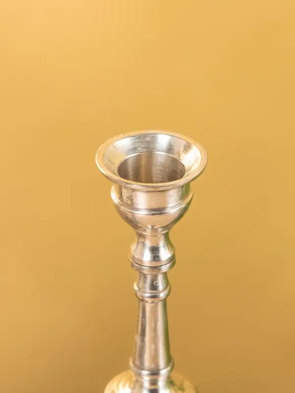 Подсвечник «Пьедестал», латунь, смола, 8.5×8.5×33 см