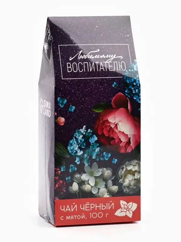 Чай чёрный &laquo;Любимому воспитателю&raquo;, вкус: мята, 100 г