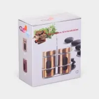 Набор для специй "Стиль" 2 шт, на подставке, 130 мл Набор для специй "Стиль" 2 шт, на подставке, 130 мл