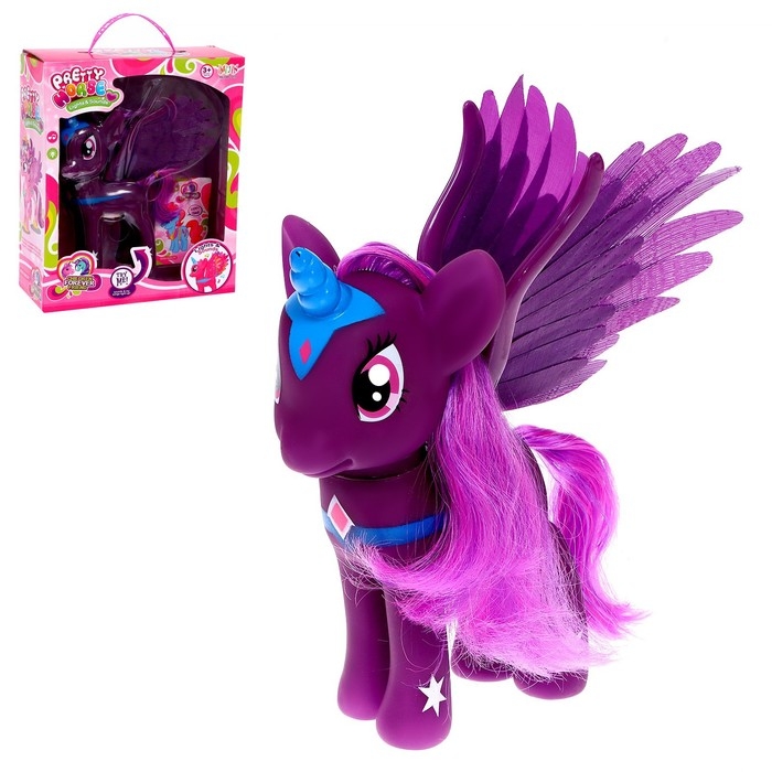 Пони «Красотка» с крыльями, звук, свет, МИКС Пони «Красотка» с крыльями, звук, свет, МИКС