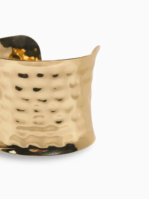 Браслет манжета &laquo;Панцирь&raquo;, d=6.5 см, металл, цвет золото