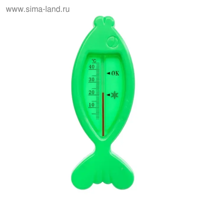 Термометр Luazon «Рыбка», детский, для воды, пластик, 15.5 см, МИКС Термометр Luazon «Рыбка», детский, для воды, пластик, 15.5 см, МИКС