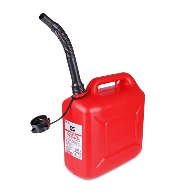 Канистра топливная пластик 10л. (красная) AVS TPK-10