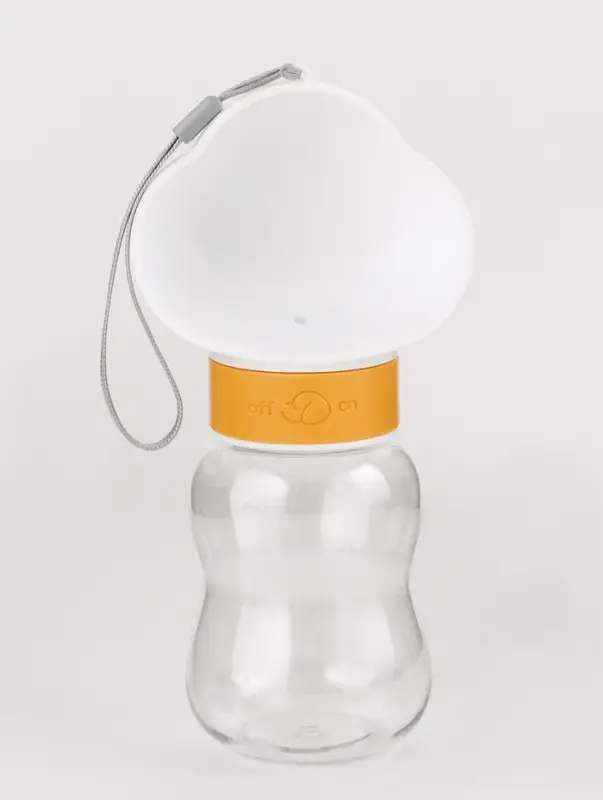 Поилка прогулочная, 585 мл, жёлтая