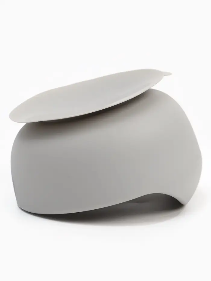 Тарелка детская на присоске и ложка, серый, Mum&Baby Тарелка детская на присоске и ложка, серый, Mum&Baby