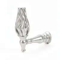 Крючок - держатель для штор CAPPIO KS051, алюминий, цвет хром, 2 шт.