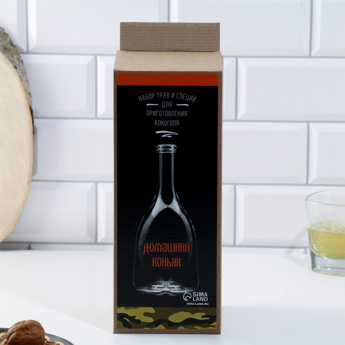 Набор для приготовления домашнего коньяка, бутылка 1 л., набор приправ Набор для приготовления домашнего коньяка, бутылка 1 л., набор приправ