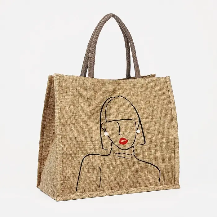 Сумка - шоппер, на магните, 34&times;17&times;30 см, бежевая