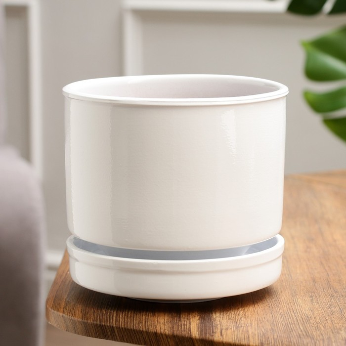 Горшок цветочный  Горшок цветочный "Афродита белый" 1,7 л