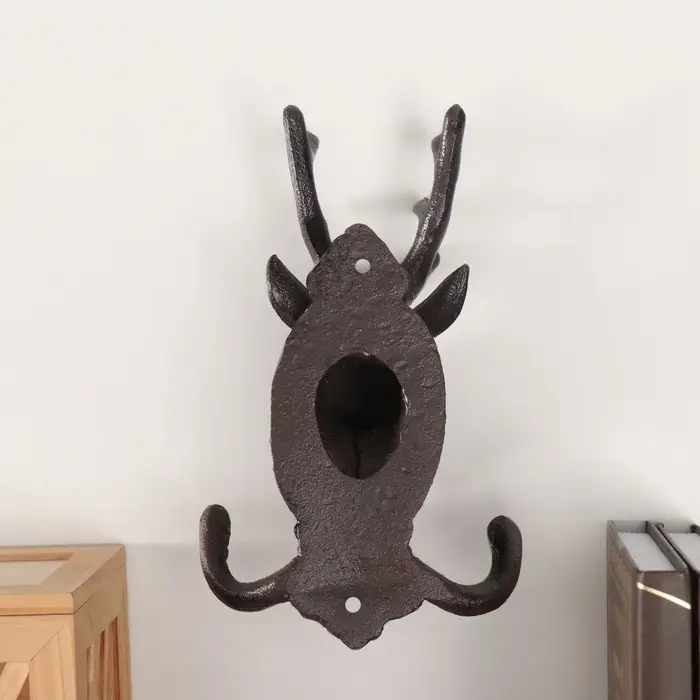 Настенные крючки декоративные &laquo;Олень&raquo;, чугун, 19.5&times;11.5&times;6 см