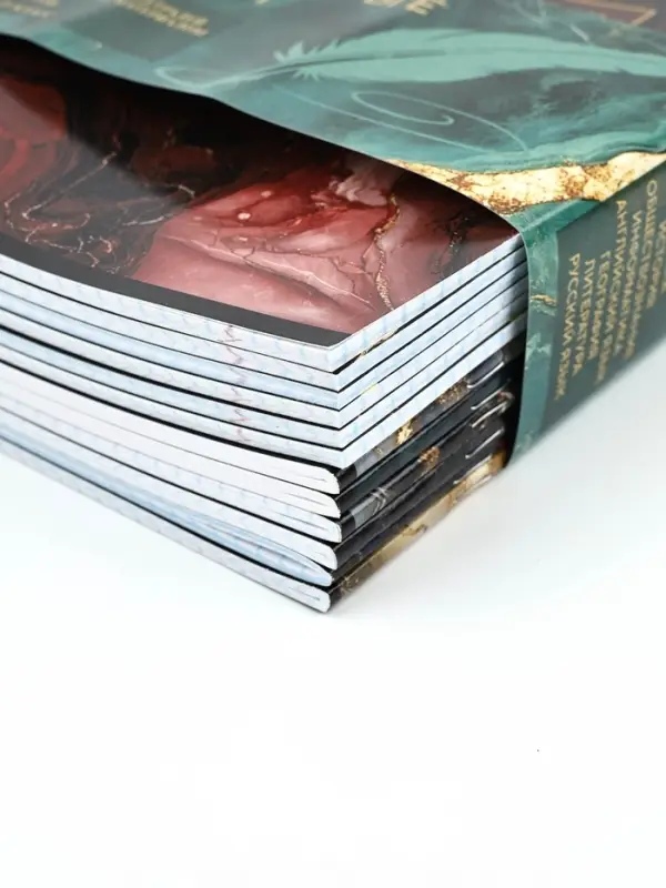 Тетради предметные, 36 л., набор из 12 шт., блок №1 &laquo;Мрамор&raquo;