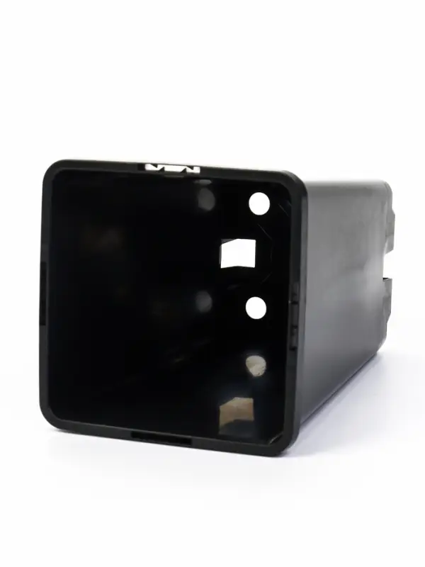 Горшок для рассады, 2 л, 12&times;12&times;17 см, пластик, чёрный