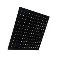 Лейка стационарная ZEIN Z2352, квадратная, 30&times;30 см, 1 режим, нержавеющая сталь, черная