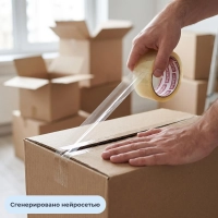 Клейкая лента одностор. упаковоч. ATTACHE 50мм x 50м 40мкм прозрачная