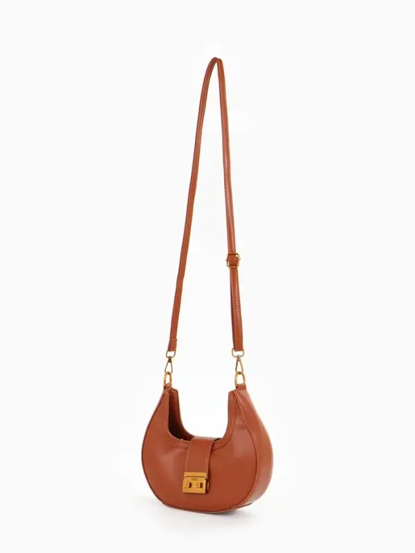 Сумка женская багет TEXTURA на молнии, 24&times;6.5&times;13 см, рыжая