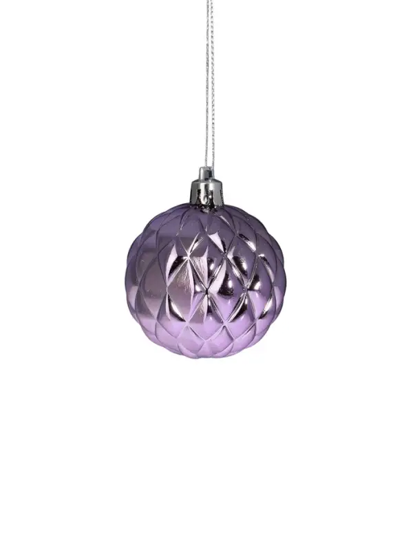 Ёлочные игрушки &laquo;Хоровод&raquo;, шары новогодние, d=2.5 и 5.5 см, набор 33 шт., сиреневый