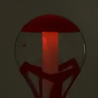 Башня пивная &laquo;Шар&raquo;, колба 3 л, ёмкость для льда, подсветка, пластик, красная