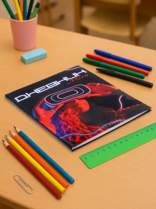 Дневник школьный для 5-11 классов, &laquo;Девушка. Неон&raquo;, интегральная (гибкая) обложка, матовая ламинация, выборочный лак, 48 листов