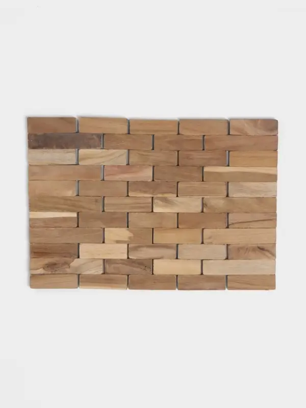 Коврик из тикового дерева, 30&times;20&times;0.7 см