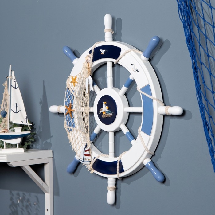 Сувенир интерьерный Сувенир интерьерный "Штурвал" 62см