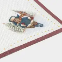 Салфетки сервировочные Доляна &laquo;Московский мишка&raquo;, 4 шт., новогодние, 45&times;30 см