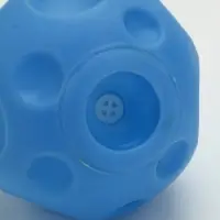 Игрушка пищащая "Мячик" для собак, 6,5 см, голубая Игрушка пищащая "Мячик" для собак, 6,5 см, голубая