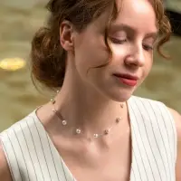 Бусы на леске &laquo;Жемчуг&raquo;, шар №8, белые в серебре, 30 см