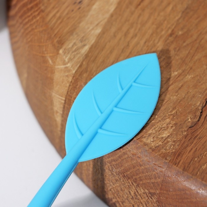 Ситечко для чая Доляна «Листок», нержавеющая сталь 304, цвет голубой Ситечко для чая Доляна «Листок», нержавеющая сталь 304, цвет голубой