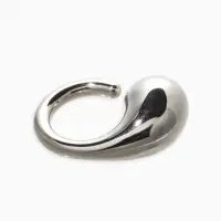 Кольцо пластик "Капля Бо", р-р 17, цвет серебро Кольцо пластик "Капля Бо", р-р 17, цвет серебро