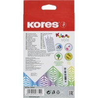Карандаши цветные 15 цв. 3-гран Kores Kolores Style, 93310
