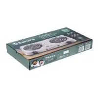 Плитка электрическая Sakura ПЭ-03, 2000 Вт, 2 конфорки, диаметр 14 см, спиральная