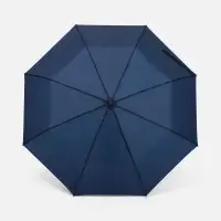 Зонт складной Basic, ver.2, темно-синий