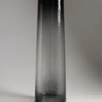 Ваза стекло напольная "Линней" 50х15 см, серый