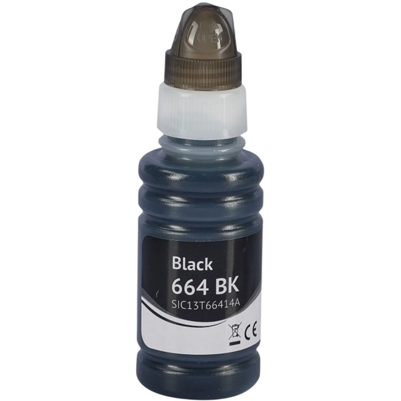 Чернила Sakura C13T66414A (664 BK) чер.для Epson L100/200/300