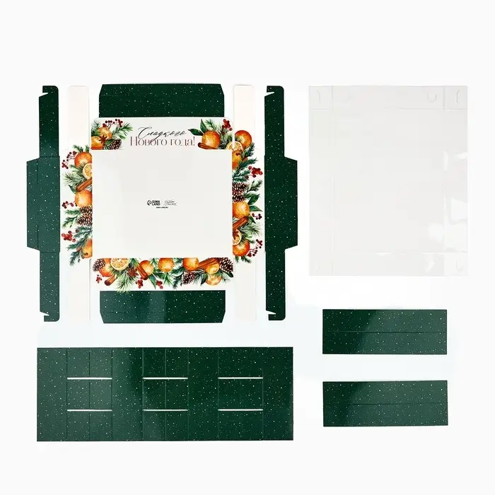 Коробка под 12 конфет с ячейками &laquo;Сладкого Нового года!&raquo;, 14.5&times;18.5&times;3 см