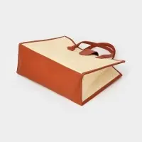 Сумка плетёная на застёжке из пандана, 41&times;16&times;50 см, бежево-коричневая